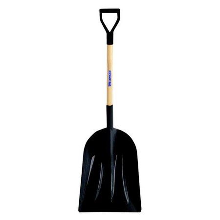 thumbnail image 2 of Westward 12U492 Aluminum Scoop Shovel – #12 Blade, 27" D-Grip Handle, Yellow 2 of 4