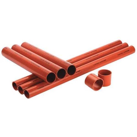 Flextech Straight Hose, Red, 3-1/2 in. HT40-350