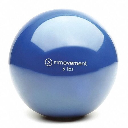 Inmovement Weighted Ball, Blue, Silicone, 6 lb. IM-WRBALL6-01