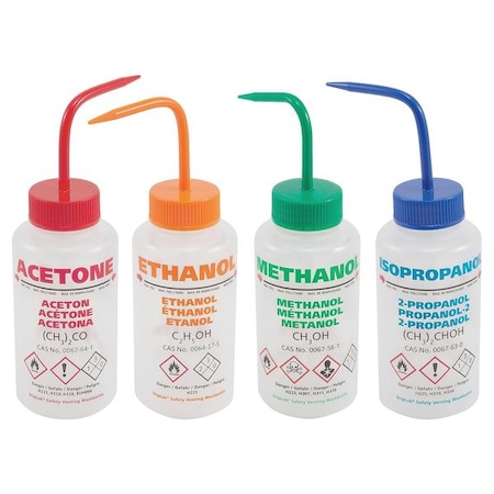 Dynalon Translucent, 500 mL. Wash Bottle, PK5 506495-0005