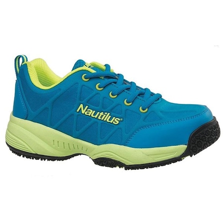 Nautilus Safety Footwear 2154, Women's 4 in Composite Toe Athletic Shoe, Blue, 7, Wide, 2154 N2154