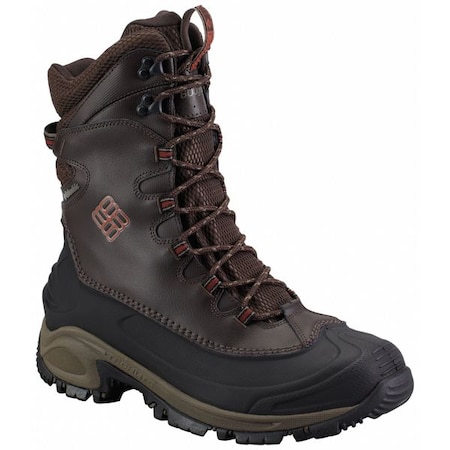 Columbia Men's Pac Winter Boots, 16 Leather, 11 in H, Brown BM1573 - 229 16