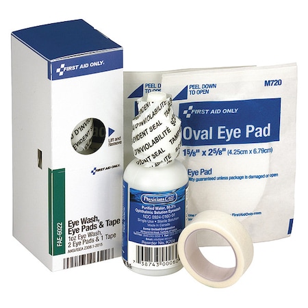 First Aid Only Partial Refill or Kit, Paperboard Not Applicable, 4 Components, 1 People Served FAE-6022