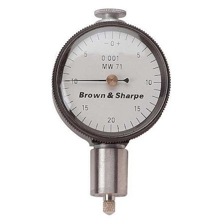 Tesa Brown & Sharpe Dial Indicator, 0-50-0DialReading, Plunger 14.83008