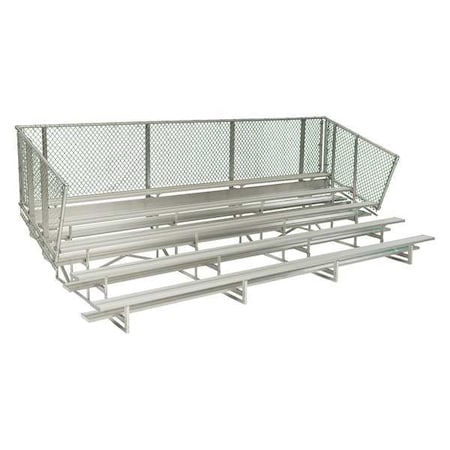 National Recreation Systems Bleacher, 5 Rows, 50 Seats, 15 ft. L NA-0515STD