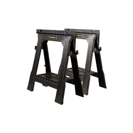 Stanley Sawhorse, Plastic, 1000 Capacity (Lb.), PK2 060864R
