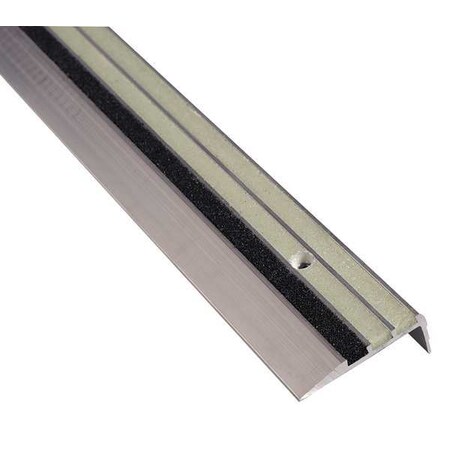 National Guard Stair Tread Cover, 72 in. W, Aluminum 331GLOW-6