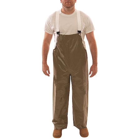 Tingley Flame-Resistant Rain Bib Overall, XL, 31 in Inseam, Neoprene, Snap O12008
