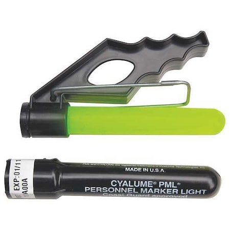 Pml By Cyalume Technologies Lightstick, Green, 4-1/2 in. L, 8 hr., PK50 9-80770PF