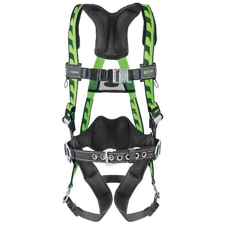 HONEYWELL MILLER Full Body Harness, L/XL, Polyester AC-QC-BDP/UGN