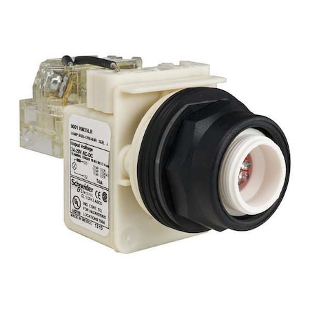 Schneider Electric Push to Test Pilot Light, Red, LED 9001SKT35LR