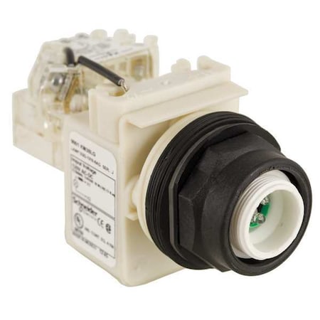 Schneider Electric Push to Test Pilot Light, Green, LED 9001SKT38LG