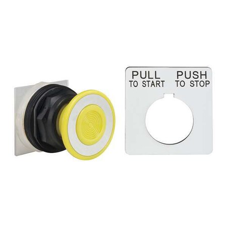 Schneider Electric Push Button operator, 30 mm, Yellow 9001SKR9Y