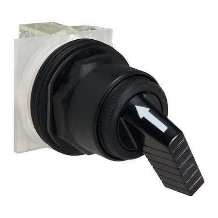Schneider Electric Non-Illum Select Swtch, Cam E, Blk, Plastic 9001SKS11FBH1