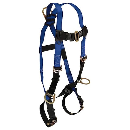 Condor Condor Full Body Harness, XL, 425 lb., Mating Chest/ Tongue Leg Straps, Back, Hips D-Ring 45J281