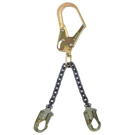 Condor Positioning Lanyard, 23", Gold/Black 45J295