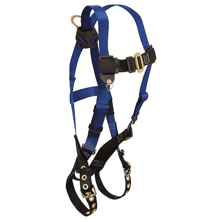 Condor Condor Full Body Harness, XL/2XL, 425 lb., Mating Chest/ Tongue Leg Straps, Back D-Ring 45J277