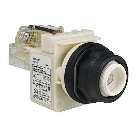 Schneider Electric Push to Test Pilot Light, Clear, 30mm 9001SKT7