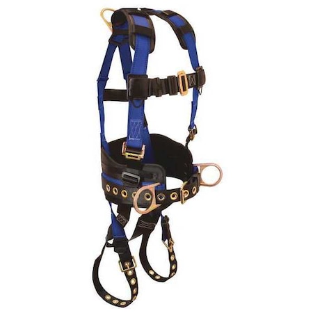 Condor Full Body Harness, Vest, 425 lb. Weight Capacity, Positioning, Mating Chest, Tongue Leg, L/XL 45J270