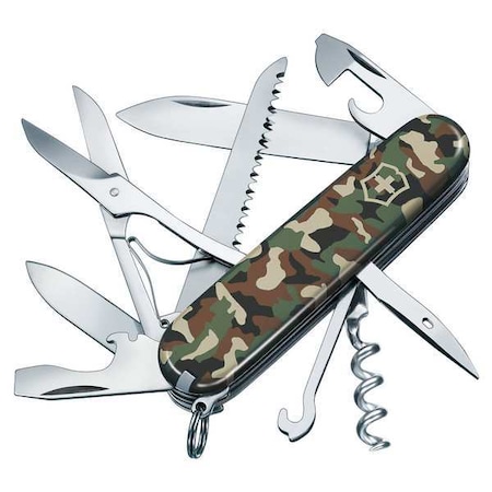 Victorinox Swiss Army Multi-Tool Knife, 9 Tool, 15 Funct, GrnCamo 1.3713.94