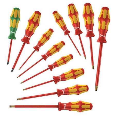 Wera Insulated Screwdriver Set, 12 pc. 05347900001