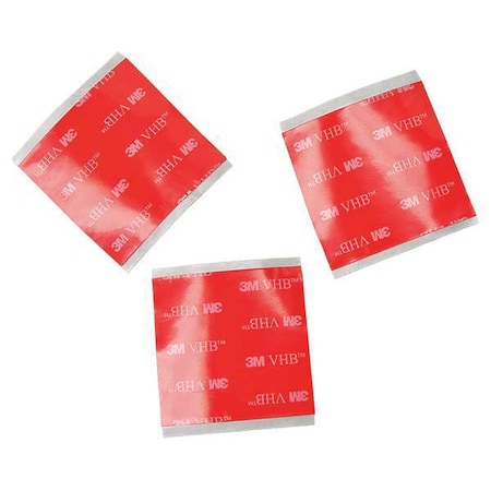3M Foam Tape, Transparent, Square, PK250 4910