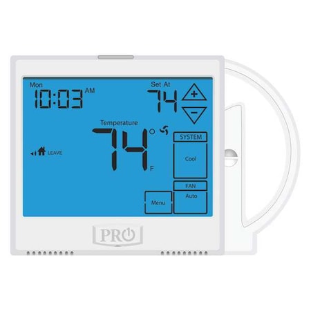 Pro1 Iaq Non-Programmable Thermostat, 7 or 5-1-1 Programs, 3 H 2 C, Wall Mount, Hardwired/Battery, 24VAC Z955W