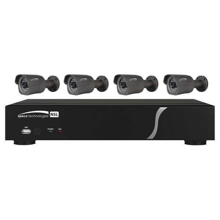 Speco Technologies Network Video Recorder Kit, 3.7mm, 8 Chan ZIPL84B2