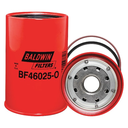 Baldwin Filters Fuel Filter, 5-17/32 in. Lx3-3/4 in. dia. BF46025-O