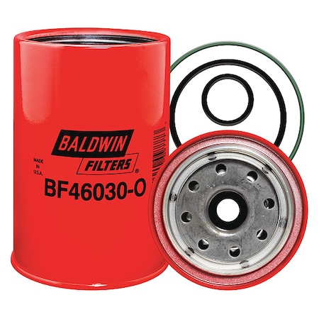 Baldwin Filters Fuel Filter, 5-1/2 in. Lx3-25/32 in. dia. BF46030-O