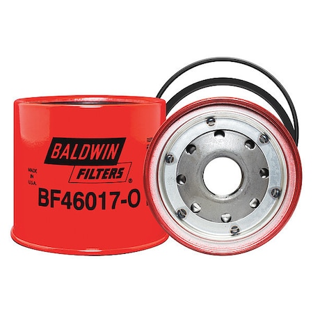 Baldwin Filters Fuel Filter, 3-1/4 in. Lx3-25/32 in. dia. BF46017-O