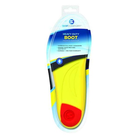 Solcomfort Anti-Fatigue Molded Insole, Yellow/Red, PR 95013