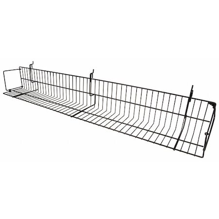 Econoco Video Shelf, Epoxy, Black, 6-1/2" H, 6PK BSK48V/B