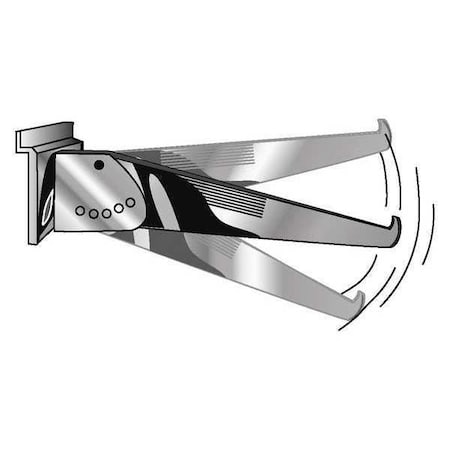 Econoco Adjustable Shelving Bracket 12"D, 1/8"W, 3"H, 48PK SW/AJ12