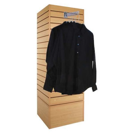 Econoco Rotating Slatwall, Silver, 20 in. L, Maple WDSWT20MP