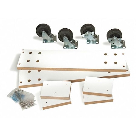 Econoco Caster Kit, 2 Way Slatwall Merchandiser WDCAS2H24