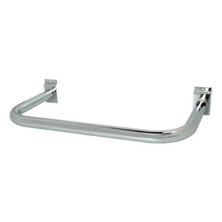 Econoco U-Shaped Round Hangrail, Chrome, 10PK SW681/C