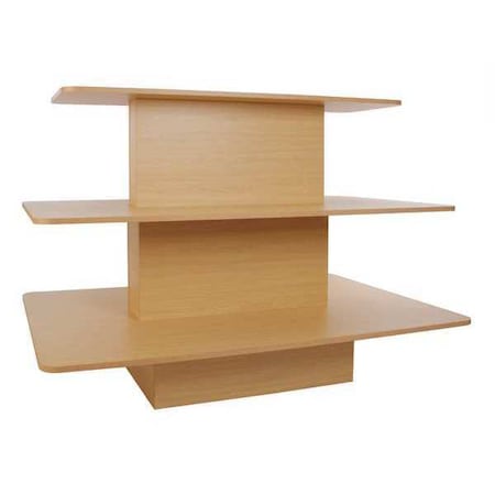 Econoco Rectangular Table, 60"W x 42"H, Brown WD3RTMP