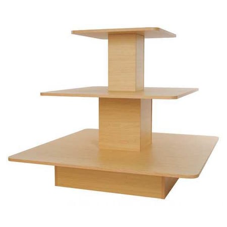 Econoco Square Table, 48"W x 42"H, Brown WD3SQMP