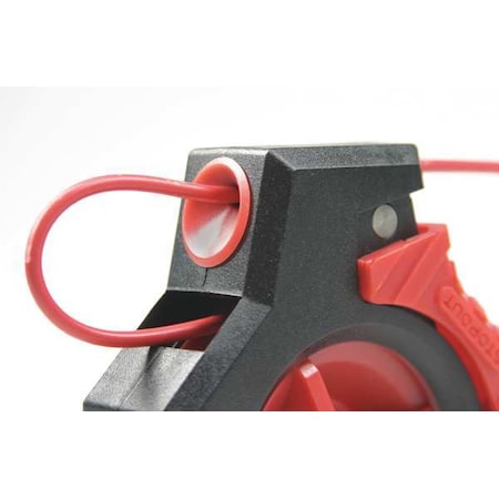 Stopout Lockout Cable, Red, Steel, 180 in. L KDD635
