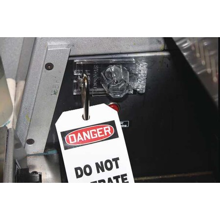 Stopout Toggle Switch Lockout, Clear, 3-1/2in.L KDD142 | Zoro