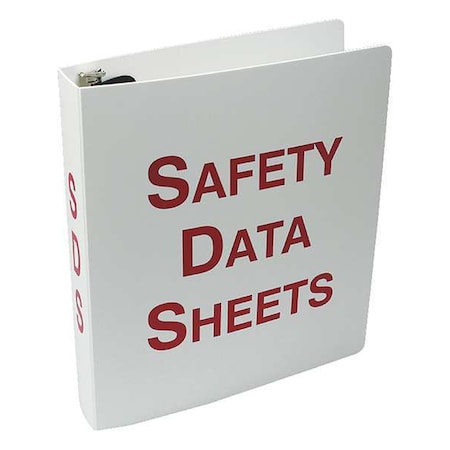 Accuform Binder, Safety Data Sheets, 12 in W, 11 5/8 in H ZRS640