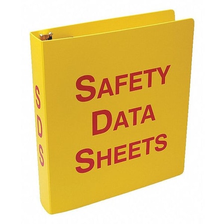 Accuform Binder, Safety Data Sheets, 12 in W, 11 5/8 in H ZRS643