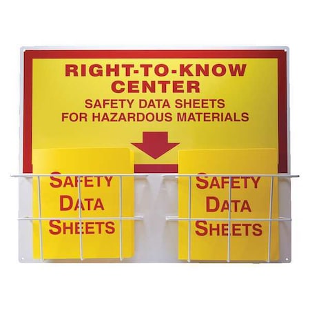 Accuform Right to Know Center, Right to Know Center - Safety Data Sheet Hazardous Materials, Aluminum ZRS335