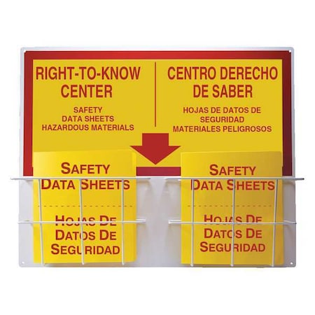 Accuform Right to Know Center, Aluminum, 30 in W, 24 in H SBZRS335