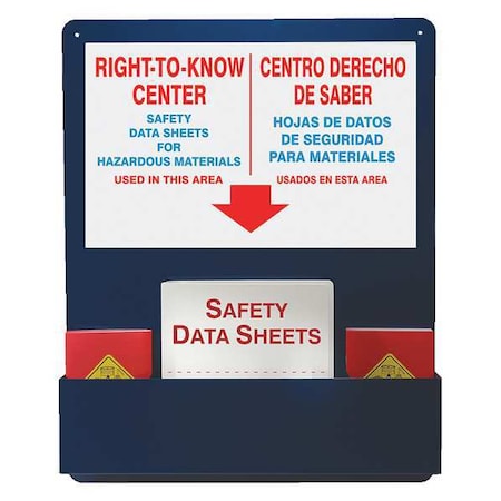 Accuform Right to Know Center, Aluminum, 24 in W, 30 in H SBZRS729