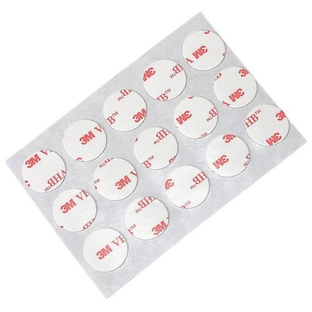3M Foam Tape, White, Disc, PK100 4930