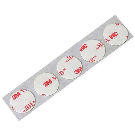 3M Foam Tape, White, Disc, PK5 4930