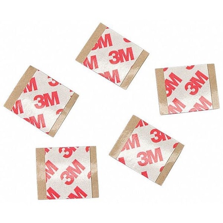 3M Film Tape, 2 in W, 2 in L, 8.3 mil, Polyester Film, Double-Sided, 5 PK 3M GPT-020