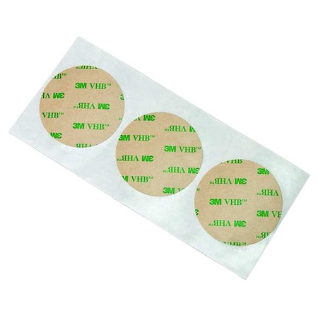 3M TransferTape, Clear, 1/2inDia, Disc, PK5 F9460PC